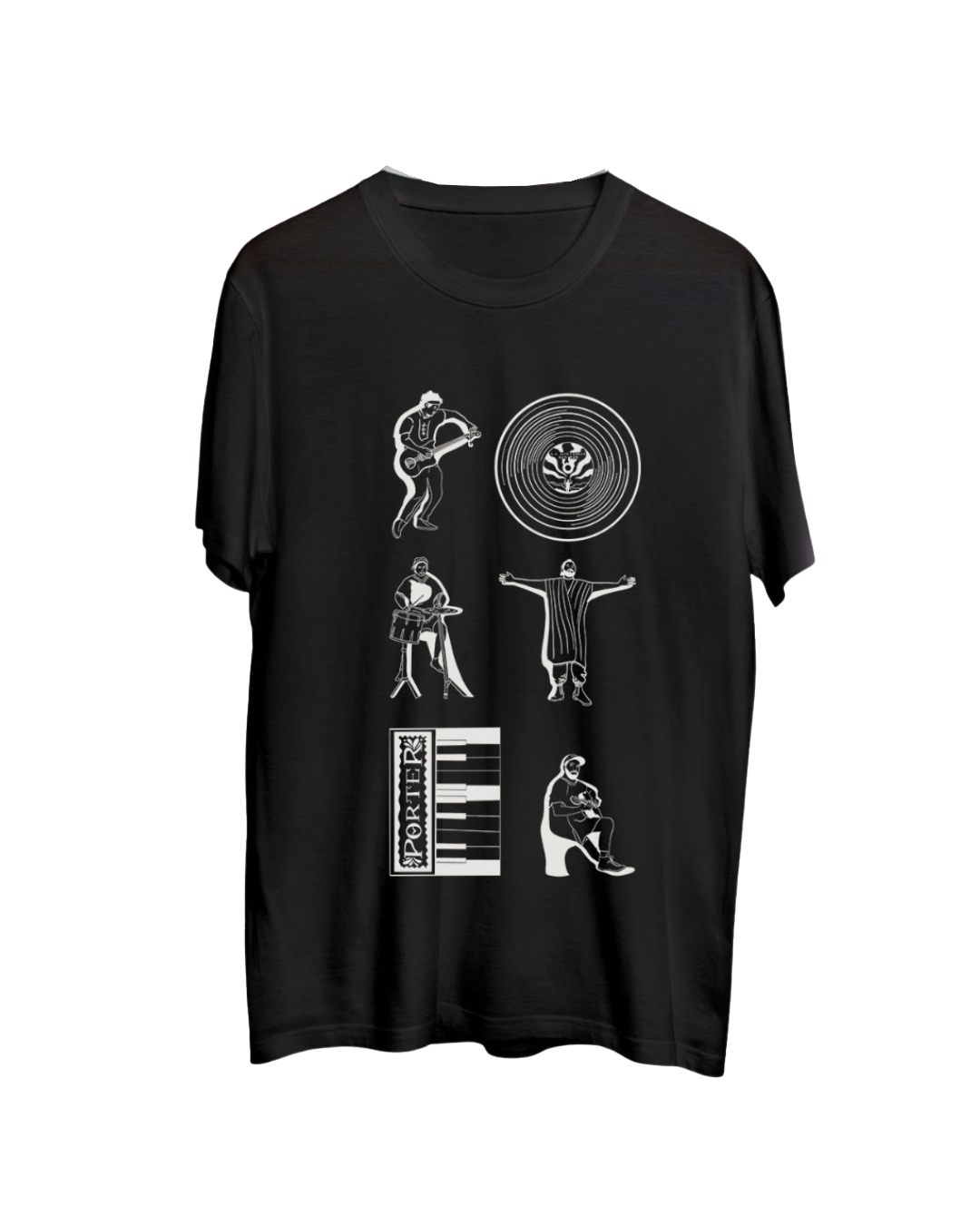 Playera siluetas