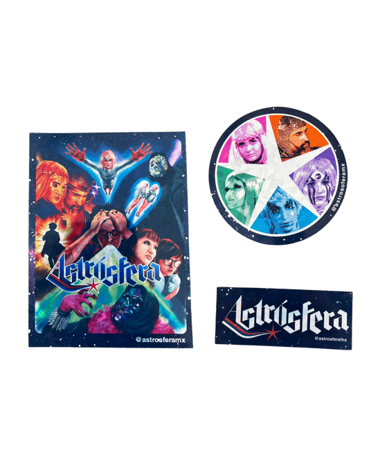 Stickers Astrósfera – Pack Holográfico (3 piezas)